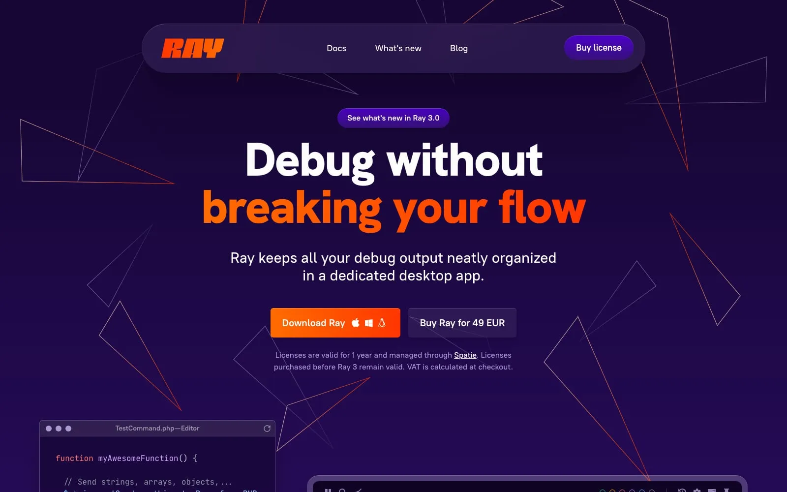 Screenshot of Ray