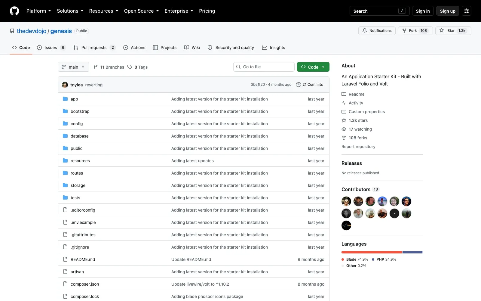 Screenshot of Genesis