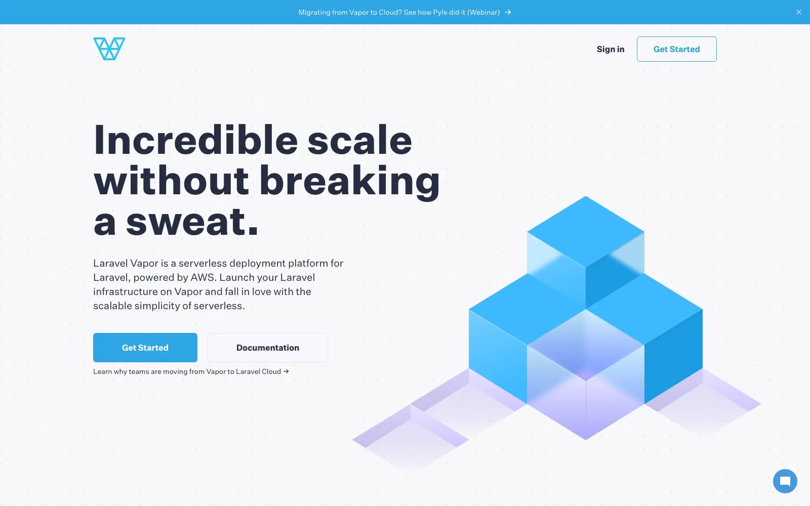 Screenshot of Laravel Vapor